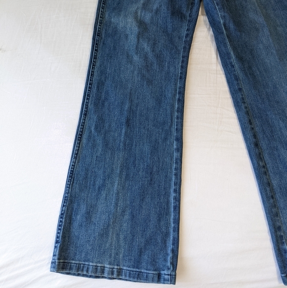 Soft Surroundings Elastic Waist Bootcut Jeans Loose Fit Size Large - Picture 3 of 8